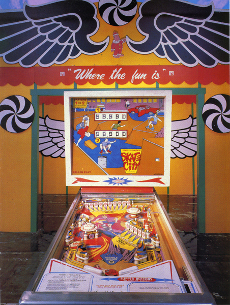 skate city pinball machine